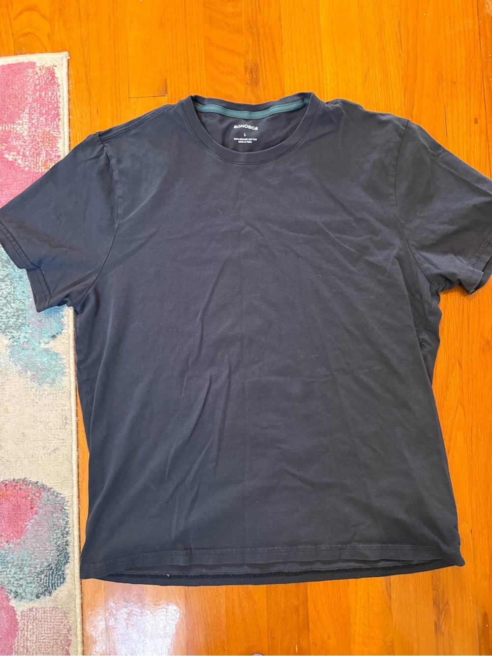 Bonobos Short Sleeve Crew Neck T-Shirt in Dark Navy